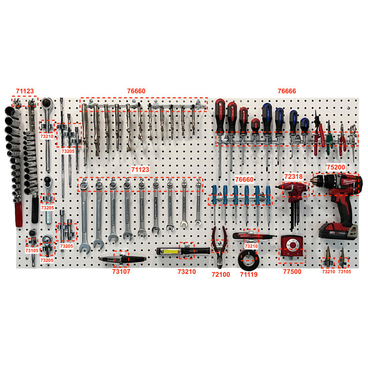 WFX Utility™ Wall Ready Brown Pegboard Kit 24 In. W X 42 In. H X 1