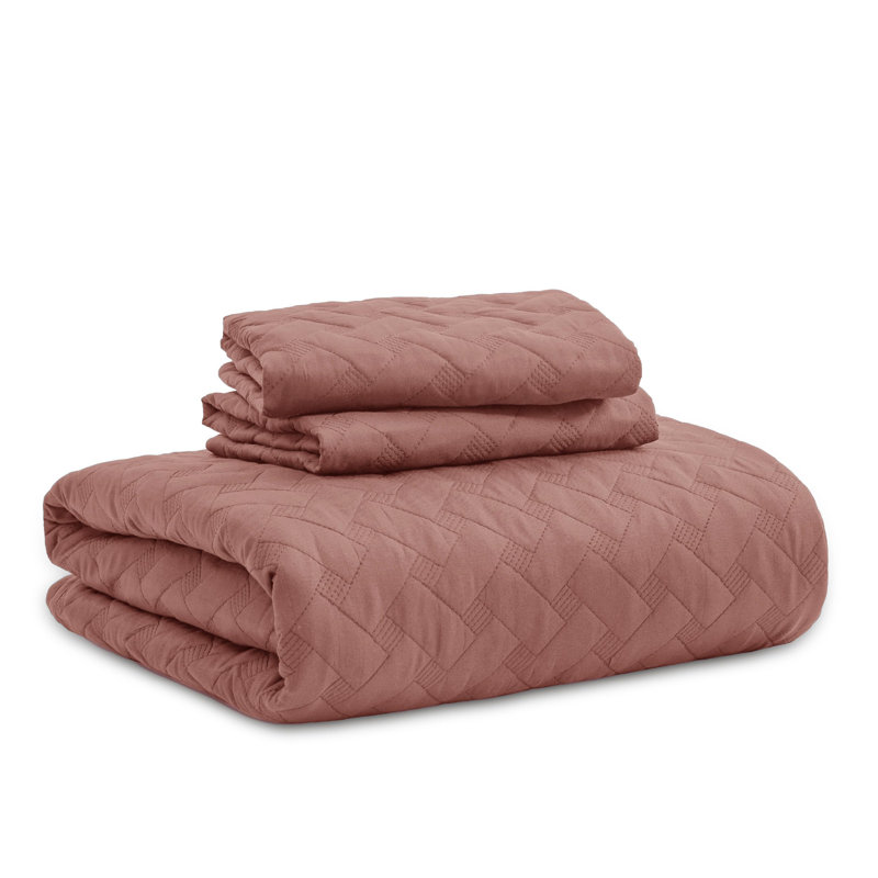 Best Seller Quilted Blanket - Quilts Lightweight Bedspreads with Basket Weave Pattern, Soft Quilt Bedding Set, Hazel Comforter Set Coverlet