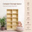 Organisateur de rangement en bois 10 cubes, étagère de rangement en bois.