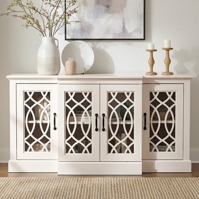 Allivia 60.4" W 4-Door Accent Sideboard with Adjustable Shelves