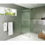 Aurora 30 in. x 78 in. Fully Frameless Fluted Radius Single Fixed Shower Panel-68511067-43035720
