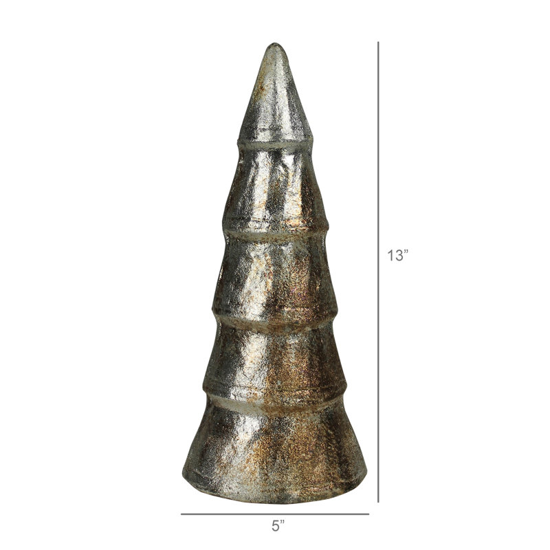 Arbre, aluminium - Lrg, H 13 po x l 5 po x P 5 po