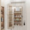 Armoire à bijoux avec miroir pleine longueur, porte ou fixation murale, armoire à bijoux, armoire de rangement verrouillable, miroir intérieur éclairé, forme irrégulière,