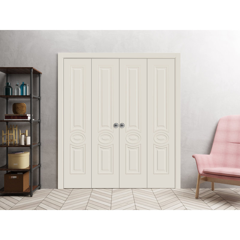 Porte standard à panneaux en bois massif, 96 po x 84 po