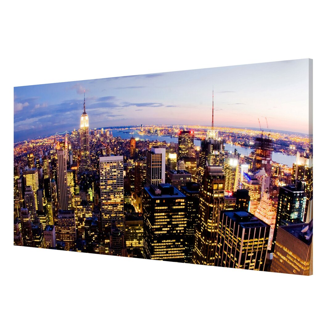 Magnettafel New York Skyline bei Nacht