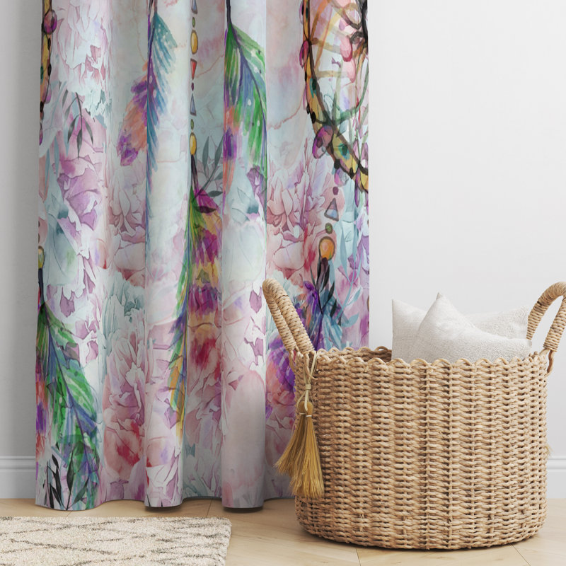 Semi Sheer Curtain Pair, 20" W x 52" L