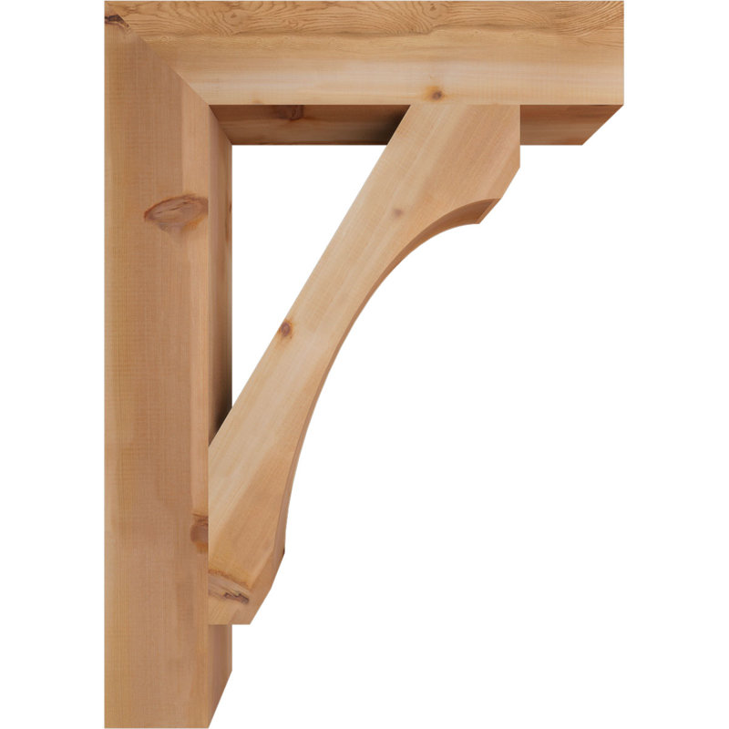 Support en bois rustique Legacy Block, Cèdre rouge, Lisse, H 42 po x l 5,5 po x P 30 po