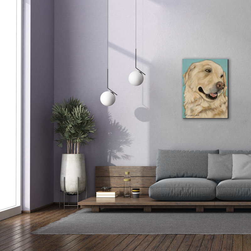  «Jasper» par Pat Saunders, art mural sur toile blanche, 26 po x 34 po, H 34 po x l 26 po