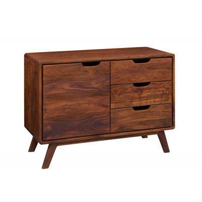 Malmö 2 Solid Wood 90 cm W Chest of 3 Drawers