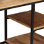 Amoret Solid Wood Top Metal Base Writing Desk