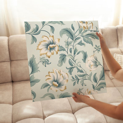Motif floral de fleurs VI, reproduction d'art sans cadre