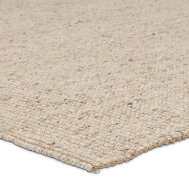 Hakkback Maddock Handwoven Solid Natural Area Rug, Rectangle 7'9" x 9'9"