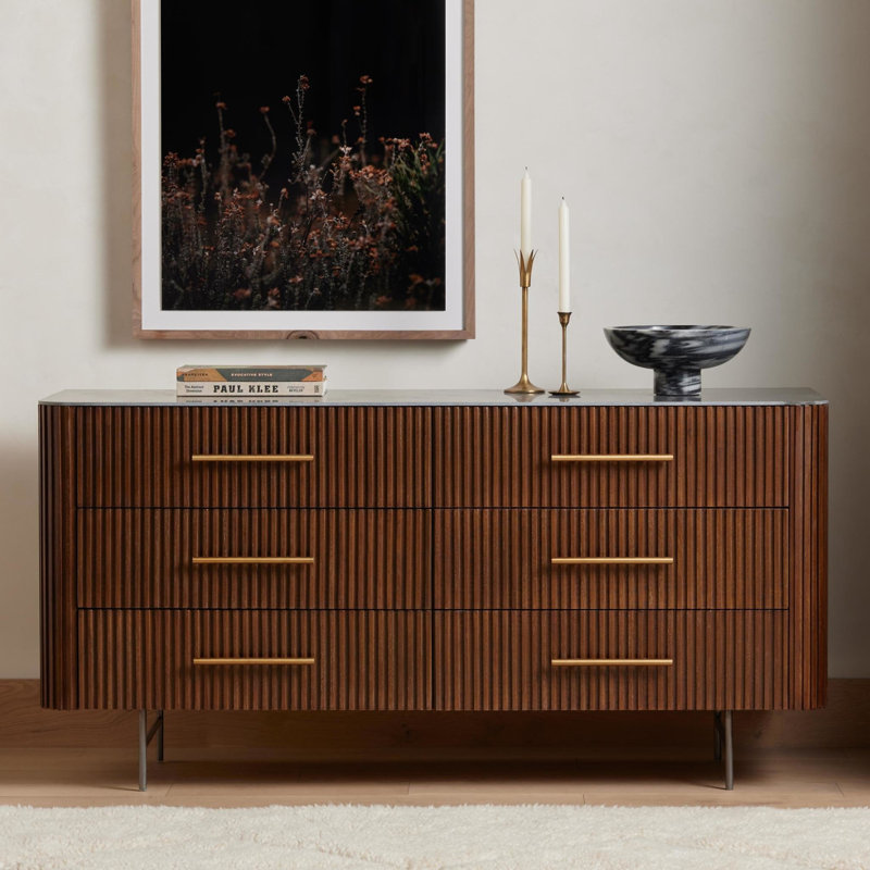 Fletcher 6 - Drawer Dresser, Terra Brown Oak