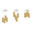 Abron 4 - Light Rattan Cluster Pendant