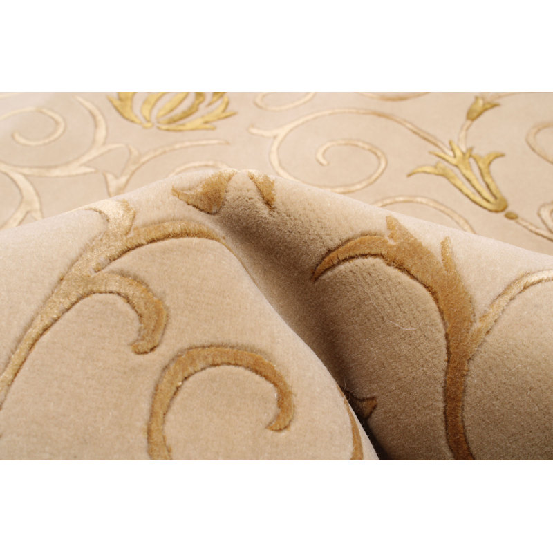 Tapis kaki clair Silk Touch 3 pi 9 po x 5 pi 9 po