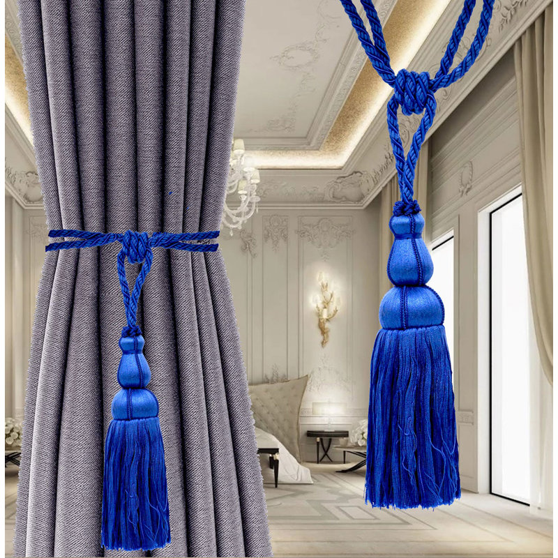 Bleier Rayon 10" Curtain Tieback, Royal Blue