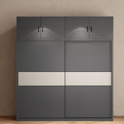 Garde-robe simple et moderne à blocs de couleurs