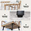 Round 5 - Piece 4 - Person 90Cm L Outdoor Table Set-1959961259