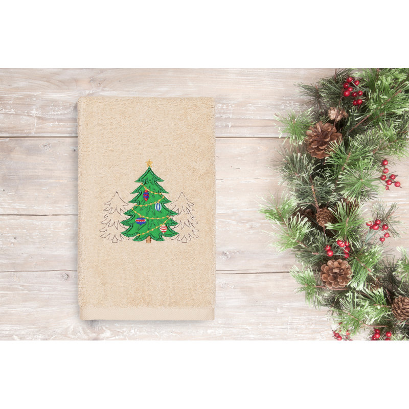 Christmas Midweight Hand Towel, Sand