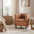 Birkan Faux Leather Armchair-662877408