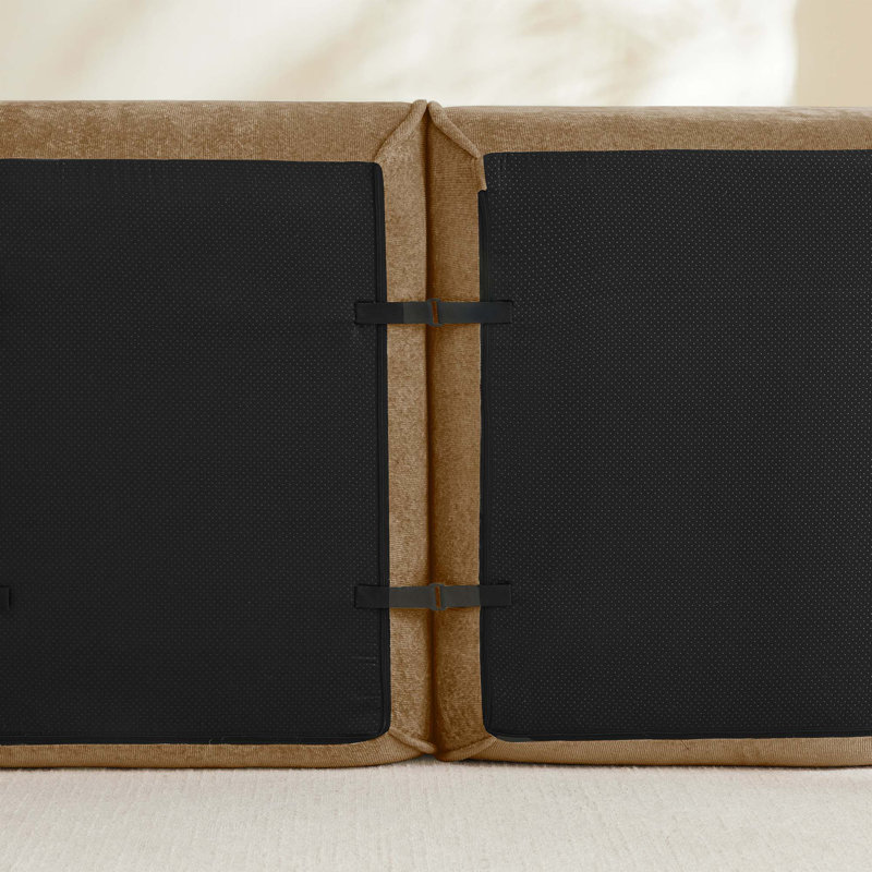 Canapé modulaire en velours sans assemblage requis