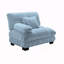 Canapé Pariss LSF avec 2 coussins - bleu-129237892