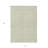 3' X 5' Artichoke Green And Ivory Floral Washable Indoor Outdoor Area Rug