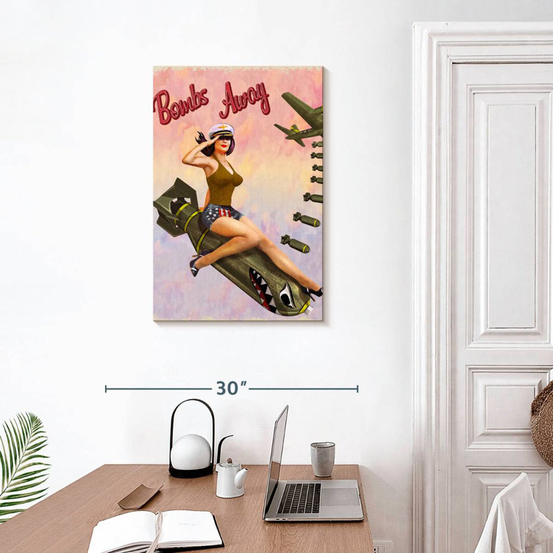 Bombs Away, 30" H x 20" W