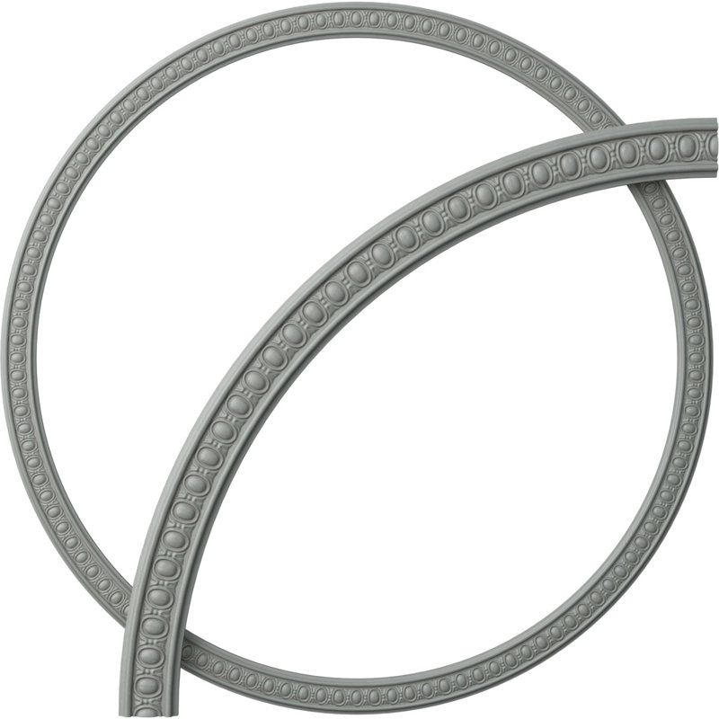 Caputo Egg & Dart Ceiling Ring Kit, 64.75'' H x 64.75'' W x 0.875'' D, Single (1/4 of a Complete Circle)