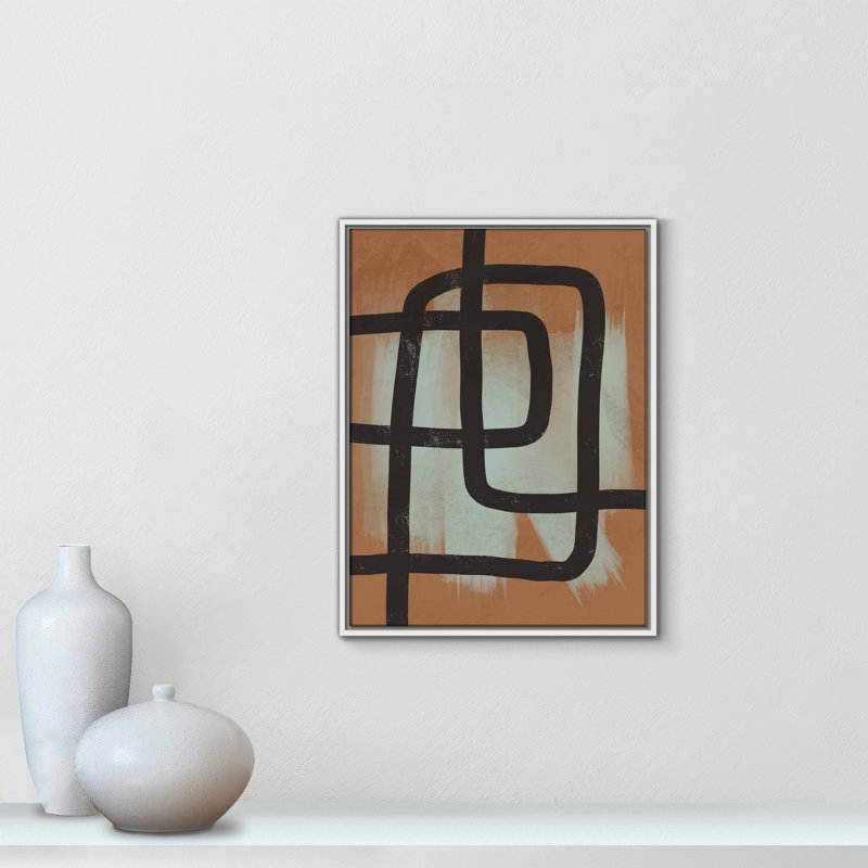 «Many Paths Taken 2», reproduction encadrée sur toile, H 25,5 po x l 19,5 po x P 2 po, Blanc