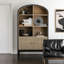 Vitrine simple en bois massif rétro
