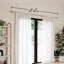 Ella Curtain Rod for Windows, Adjustable, 36" to 72", Nickel