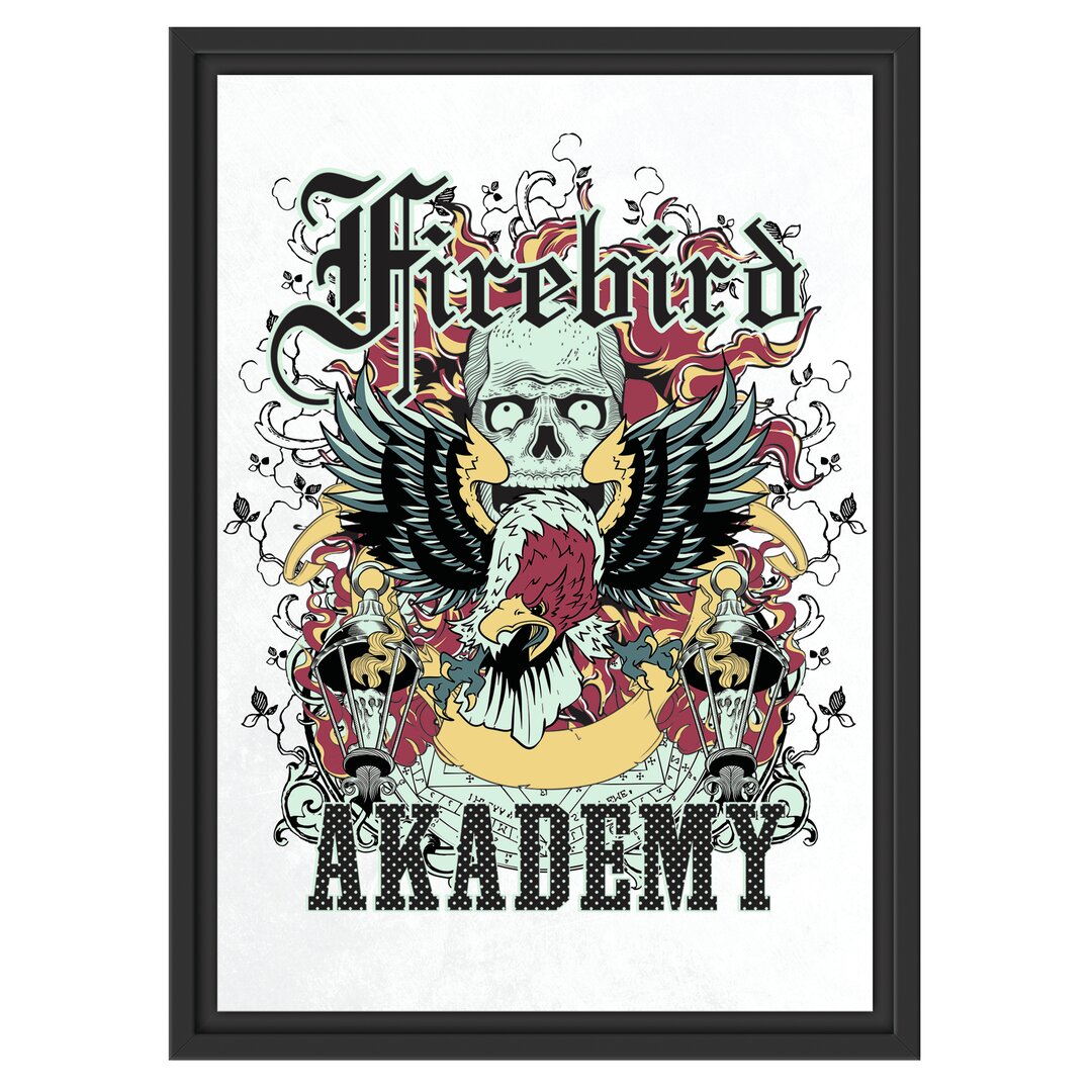 Gerahmtes Wandbild Firebird-Academy light