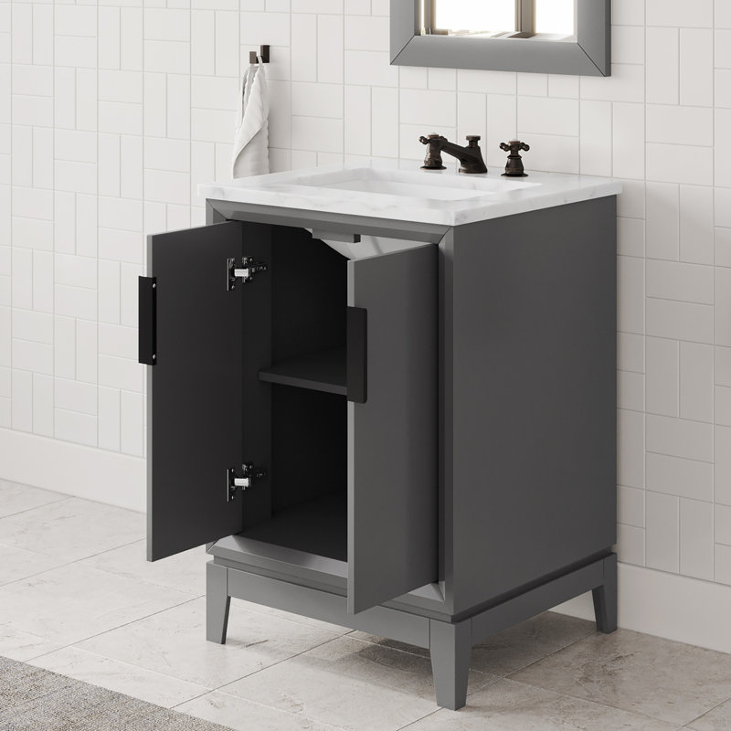 24" Single Bathroom Vanity Set, Cashmere Gray