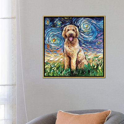 " Goldendoodle Night " by Aja Trier