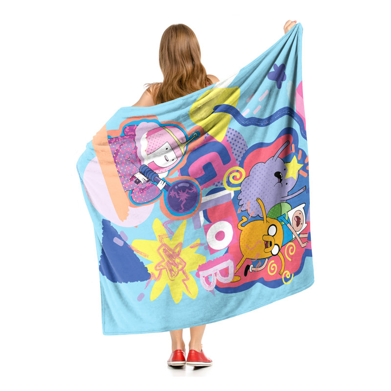 Adventure Time Glob Silk Touch Sherpa Throw Blanket 50" x 60"