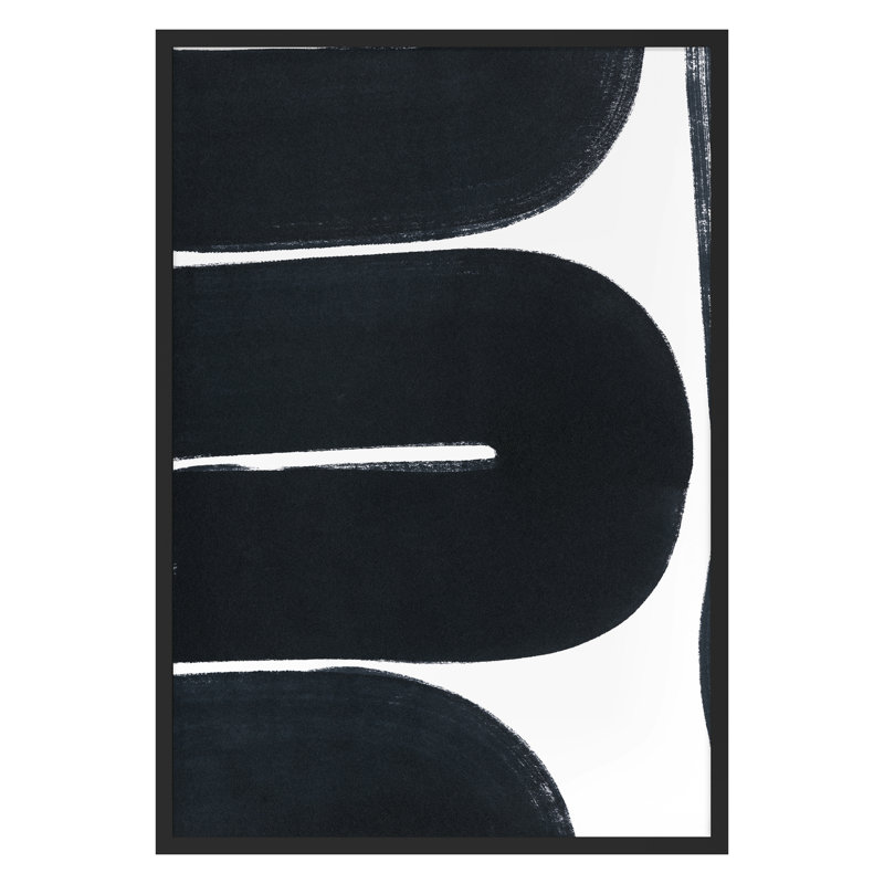 Sentier 7 - 107559, H 36 po x l 25 po, Cadre simple noir