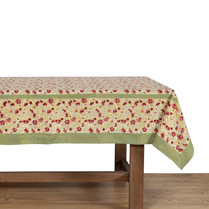 Durkee Tablecloth, Red/Green, 71" Square