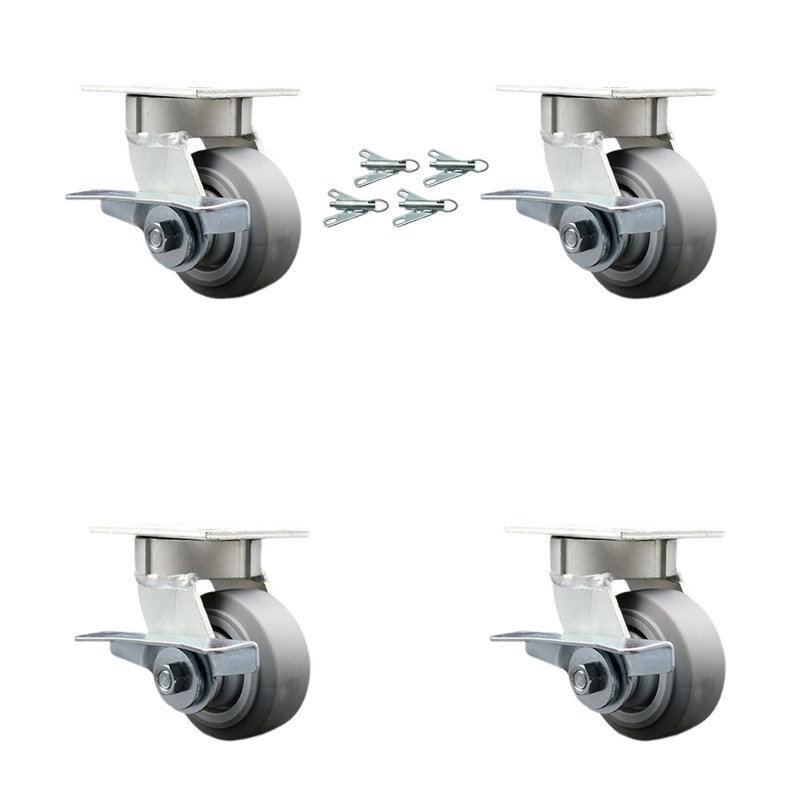 Roulettes en plastique Kingpinless
