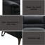 Oversized 3 Black Leather Settee - And Seating Elegant Interior Furniture
