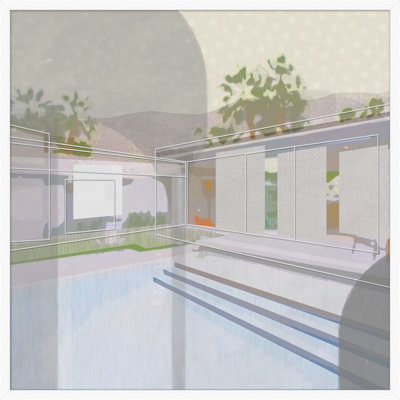 Palm Springs Impressions 1 Print by Christopher Kennedy