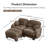 Compression Cozy Chenille Sectionals, Modern Pleated Home Sofa