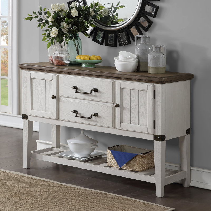 Pendleton Heritage 56'' Brown & White Farmhouse Sideboard