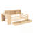 Twin Size Corner Joann with Storage Drawers, Desk, Charging Port and Bookcase-215741775