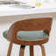 Swivel Upholstered Poplar Upholstered and Solid Wood Bar Stool with Solid Wood Frame-1950100101-1950100107