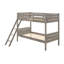 Lit superposé simple au-dessus d'un lit simple taupe patiné Maryport