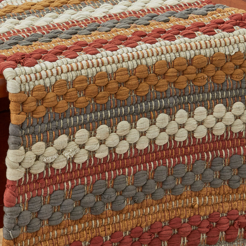 Farmhouse Holiday Chindi Table Runner, 36" L x 13" W, Brown