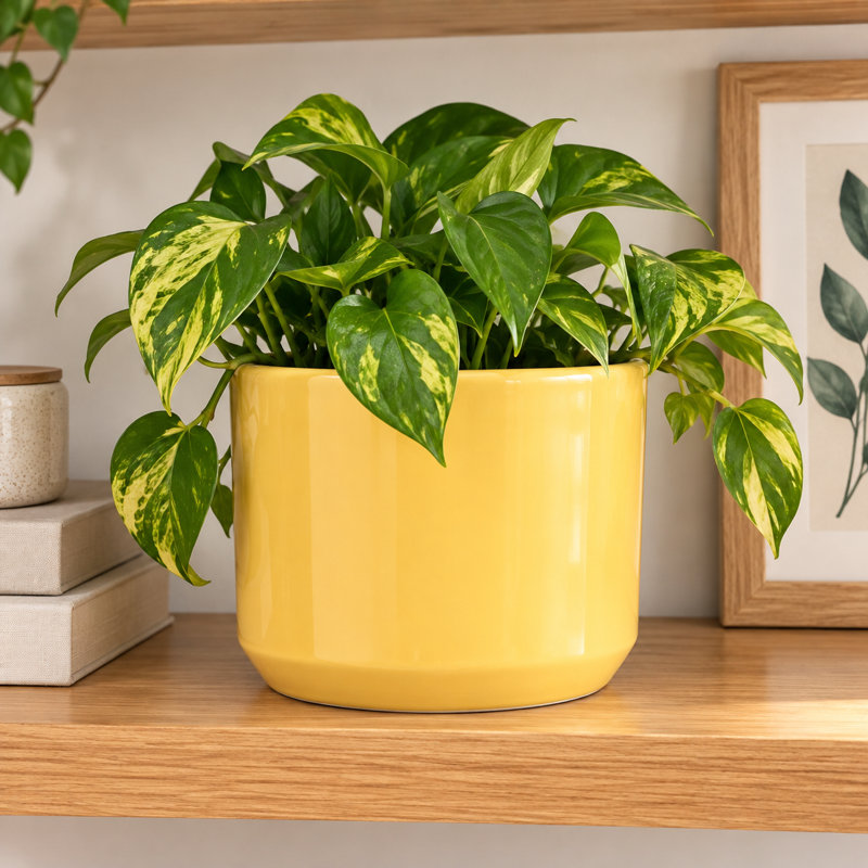 Shiny Yellow Pot