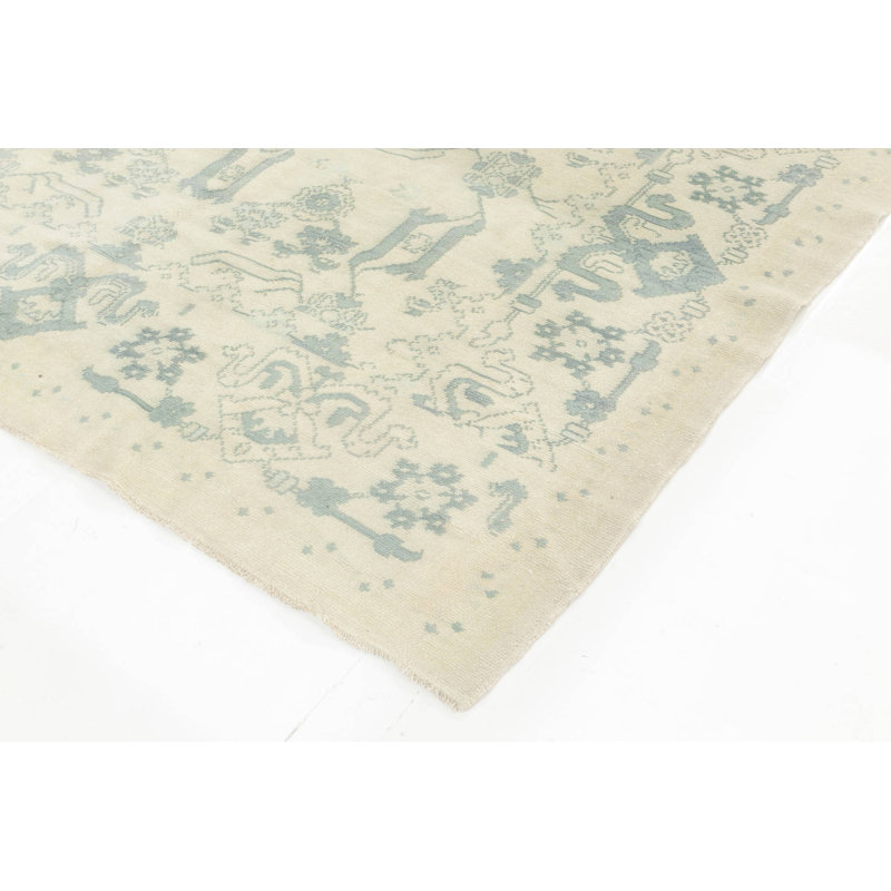 Vintage One-of-a-Kind Rectangle 6' x 8'9" Hand Knotted Area Rug