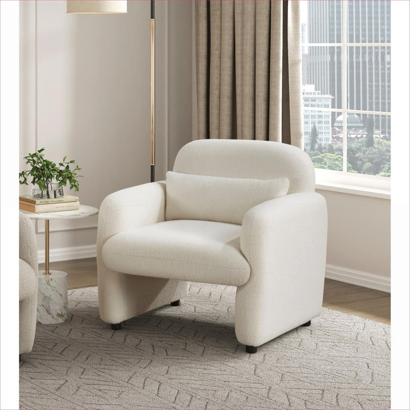 Fauteuil d'appoint 32,5 po, Beige
